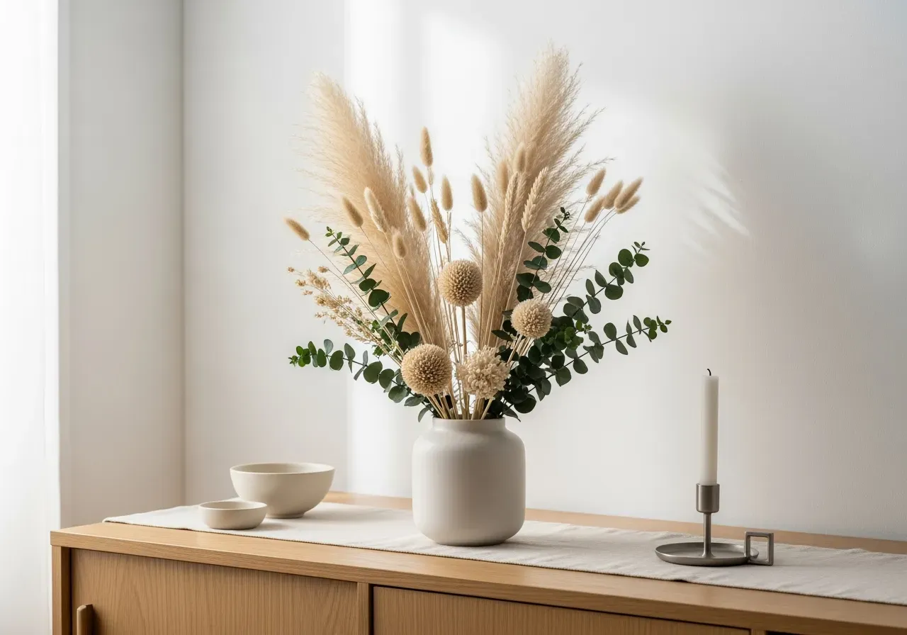 Guider för torkade blommor och pampas