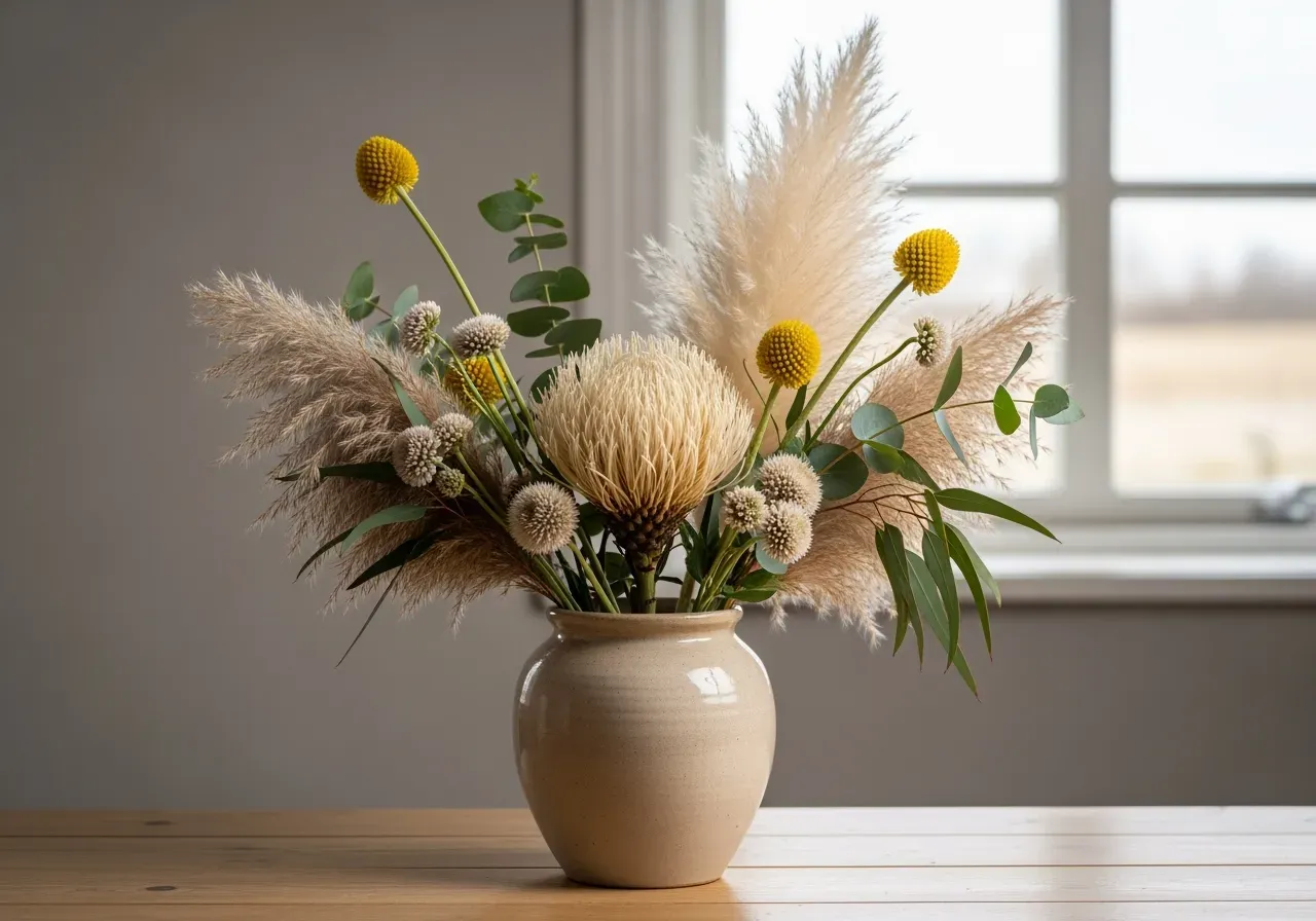 Kvastgräs och korn i helbunt