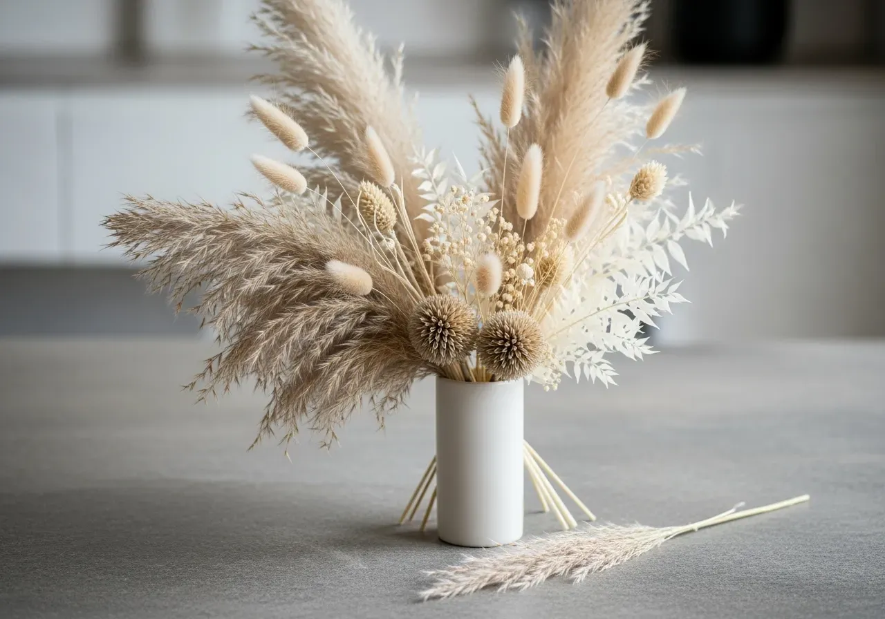 Torkat vete bunt i vas