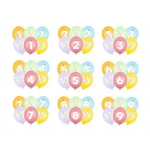 Ballongbukett - Happy Birthday - 6-pack