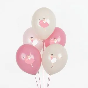 Ballongbukett - Ballerina - Rosa