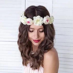 Blomsterkrans - Vit