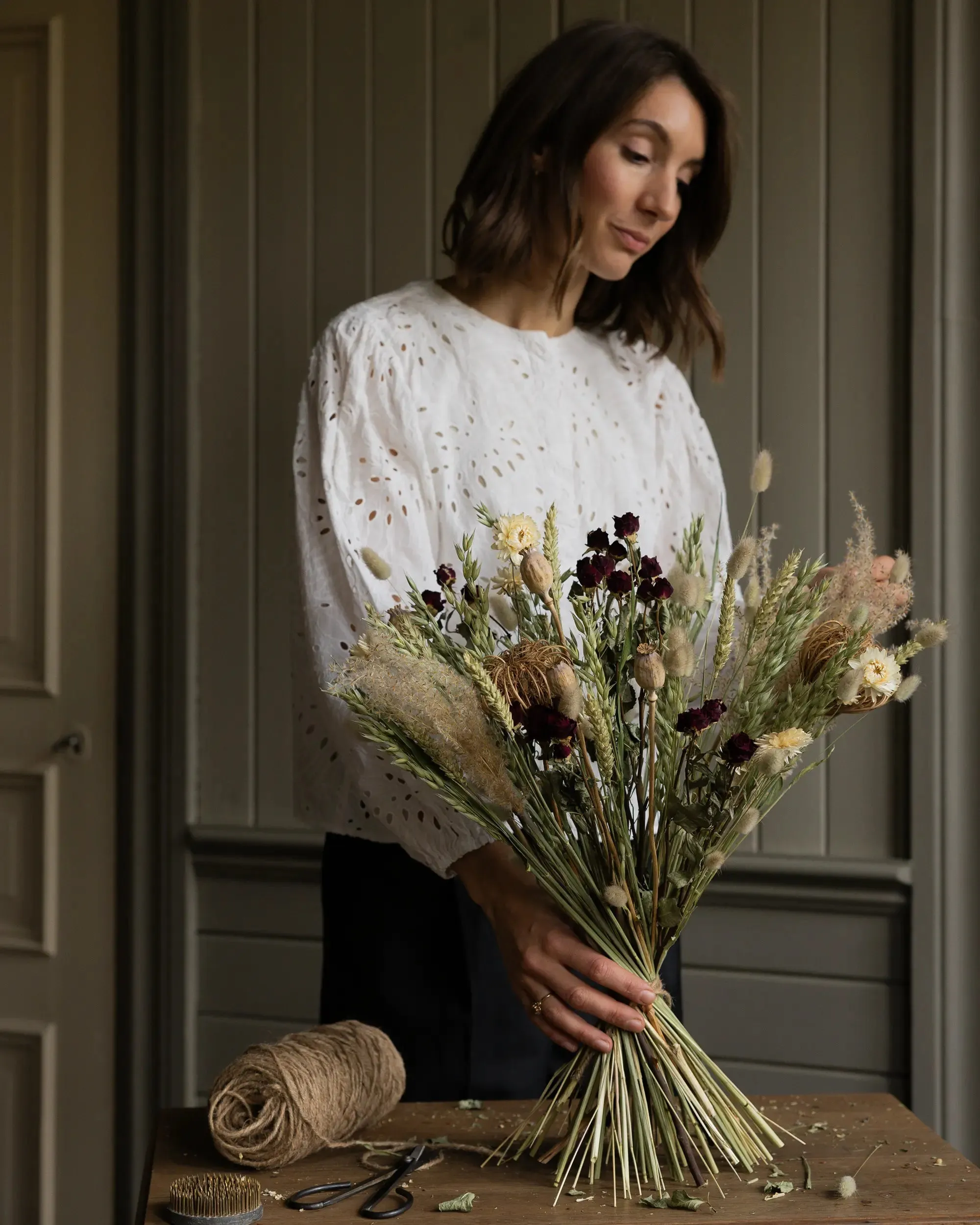 Torkad Bukett Klassisk Lyx - Bunden bukett