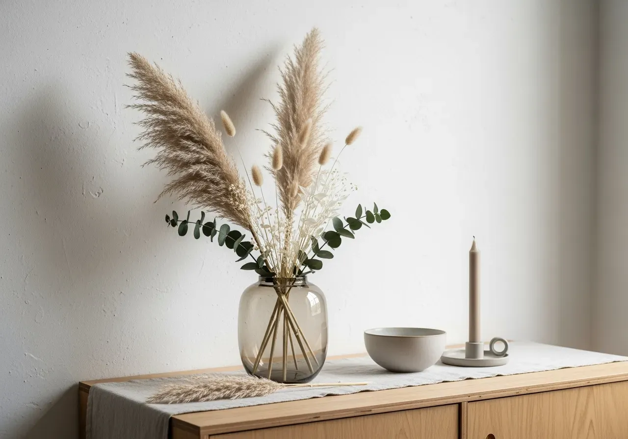 Torkade buketter för julros och mors dag