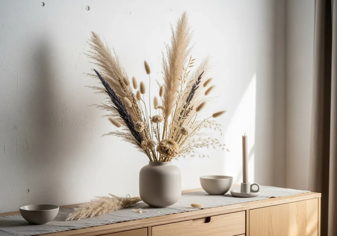 Ge bort torkad krans som present