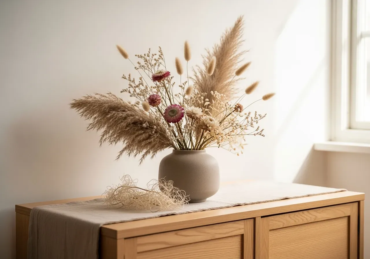 Hållbara torkade kransar hemma