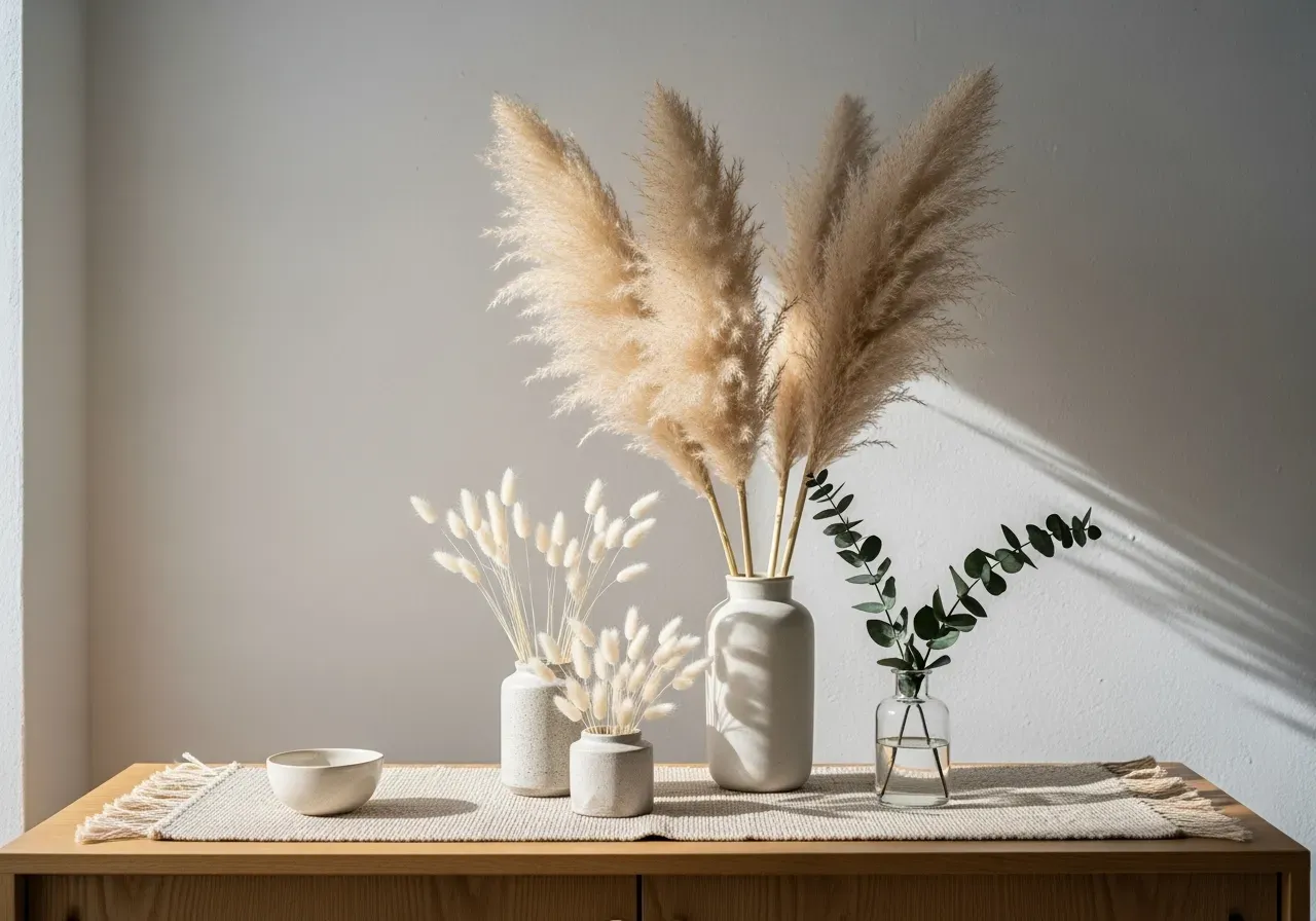 Torkade bröllopskransar för dekoration